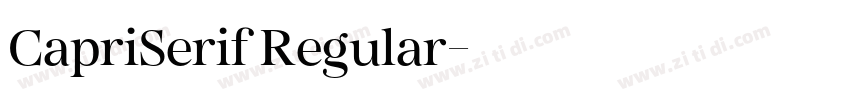 CapriSerif Regular字体转换